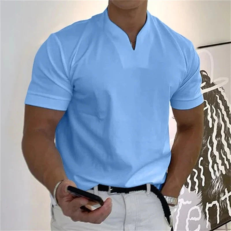 T-Shirt Scollo V Slim Fit Uomo