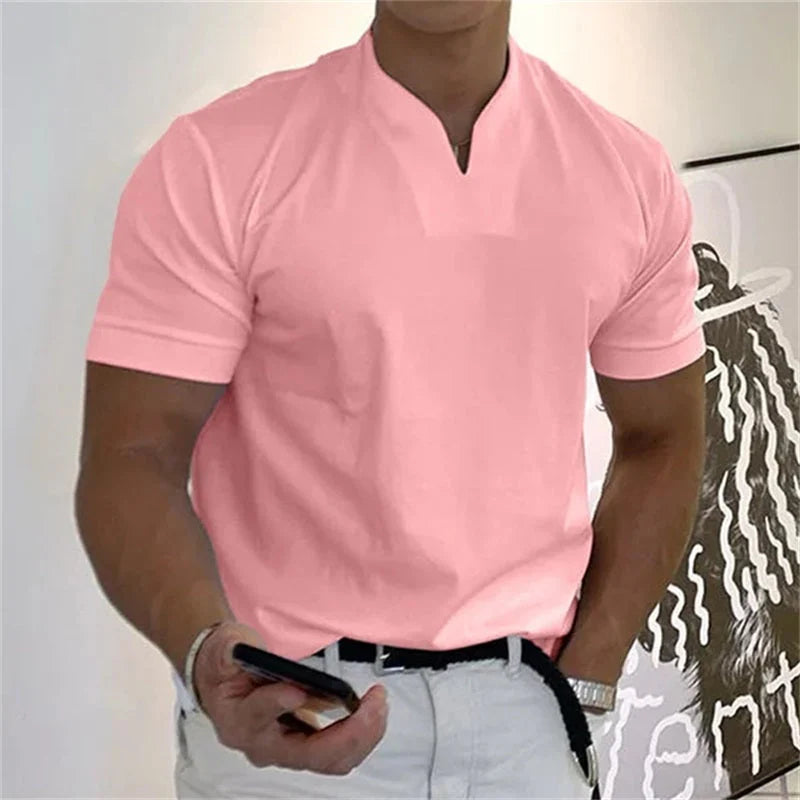 T-Shirt Scollo V Slim Fit Uomo