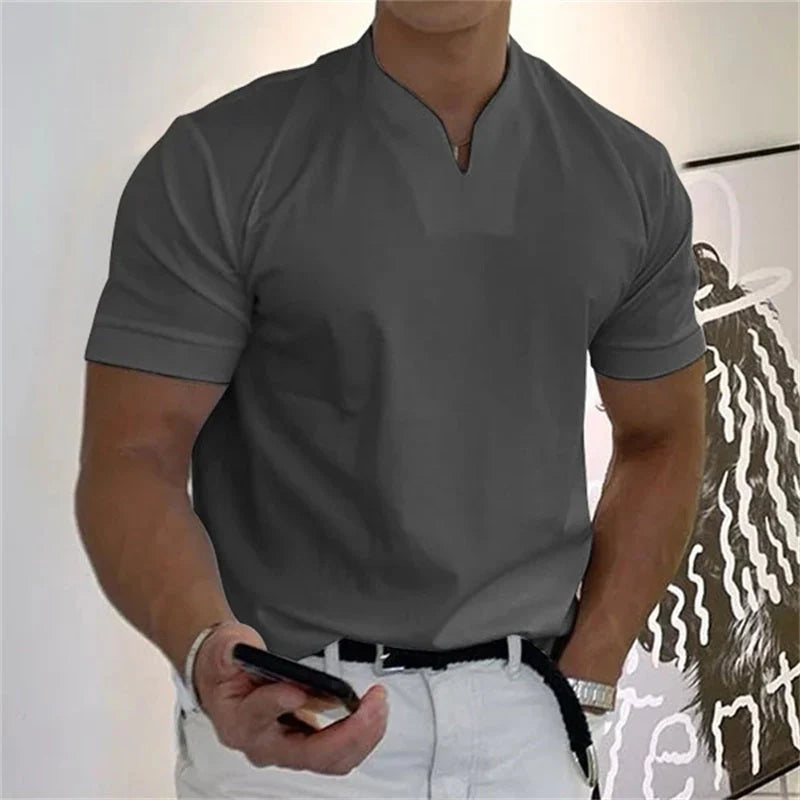 T-Shirt Scollo V Slim Fit Uomo